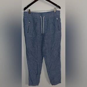 Large Athleta linen joggers